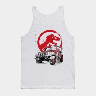 Jeep Wrangler YJ Sahara sumi-e Tank Top